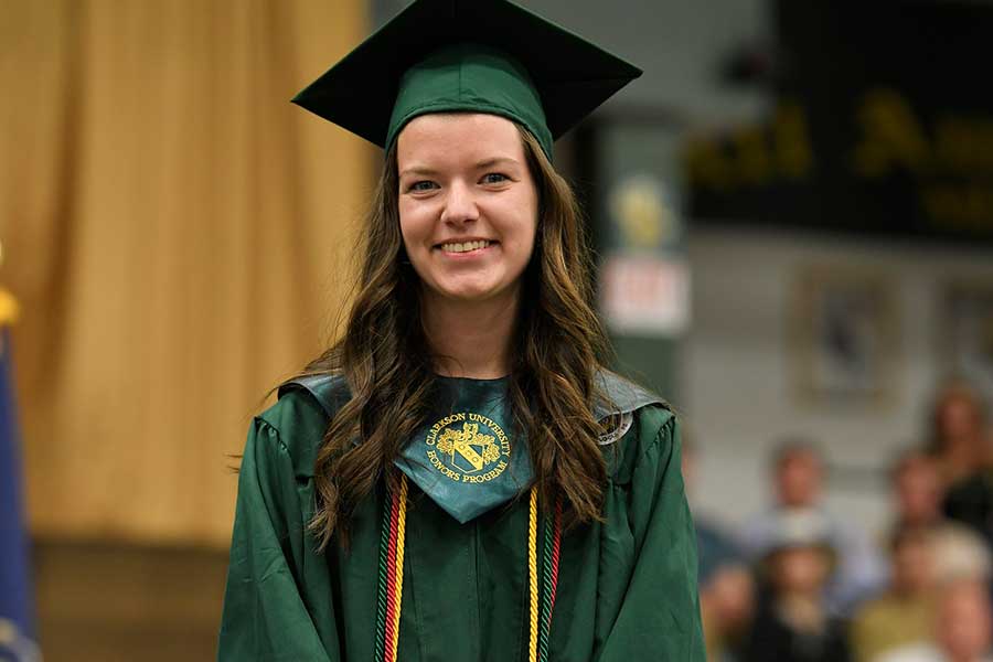 Miranda Wolf at Commencement