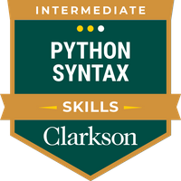 NYT Build Your Own College Rankings Example Chart: 1. Stanford U 2. Duke U 3. MIT 4. Villanova U 5. Dartmouth 6. Harvey Mudd 7. Princeton U 8. Boston College 9. Clarkson U 10. Stevens IT Intermediate Python Syntax Skills Badge