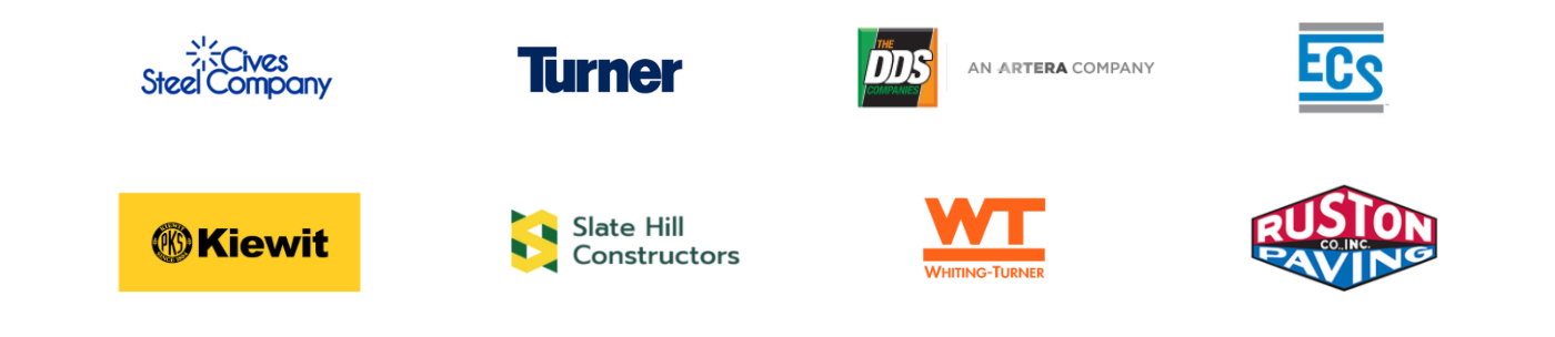 CEM Program Partners: Cives Steel, Turner, DDS, ECS, Kiewit, Slate Hill Constructors, Whiting-Turner and Ruston Paving.