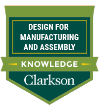 Design for Manufacturing and Assembly Microcredentials badge