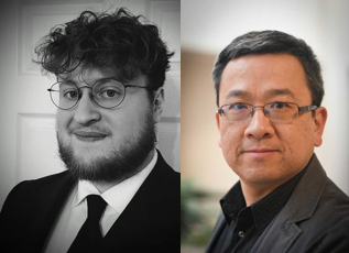 Side-by-side headshots of Zander Blasingame and Chen Liu