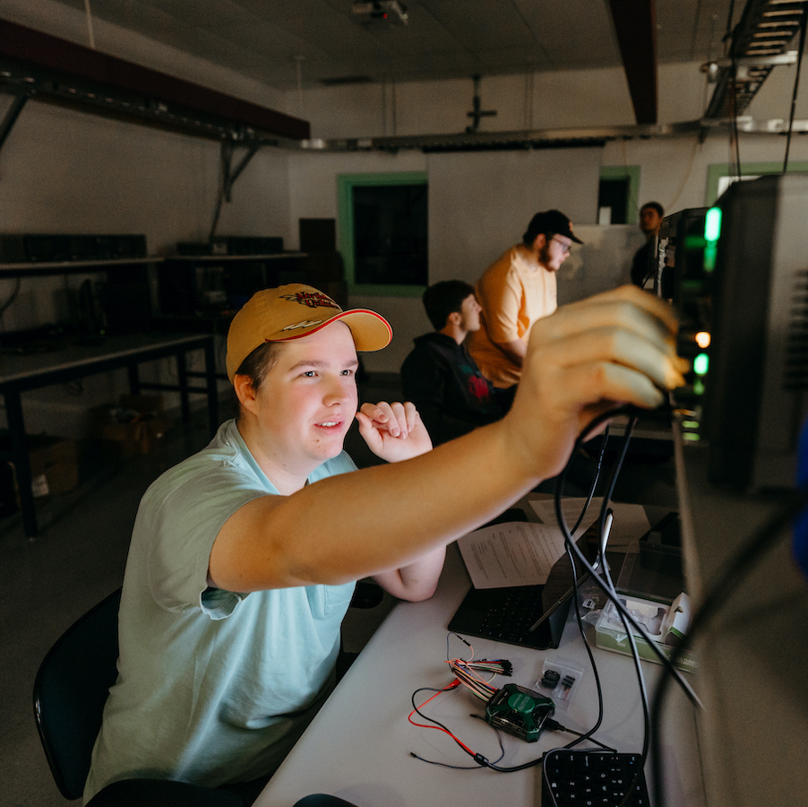 Clarkson University student studies software engineering.