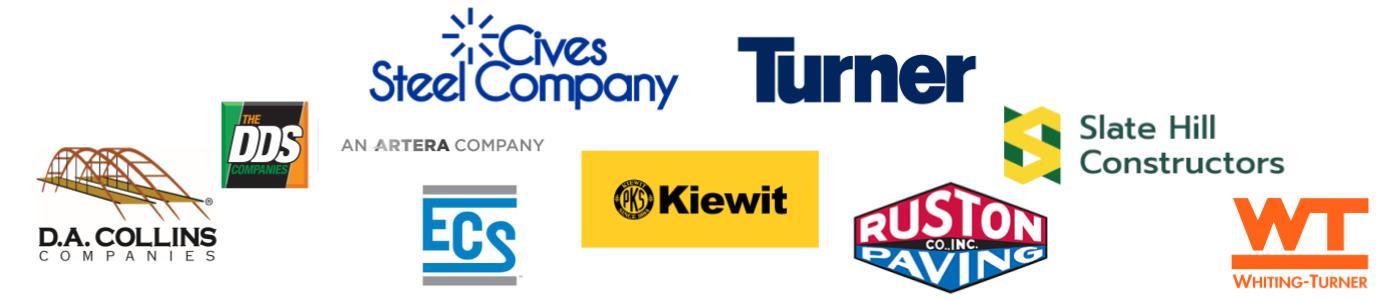 Compilation of company logos that support Clarkson's engineering program.