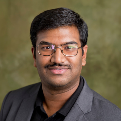 Mahesh Banavar, PhD, Clarkson University Academic Dean, posed and smiling. 